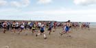 Start of the Pier to Pier Race, South Shields to Roker, Sunderland.